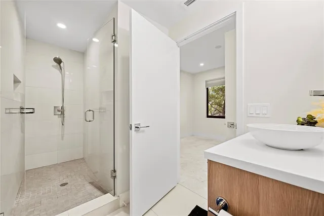 a view of outdoor space with balcony