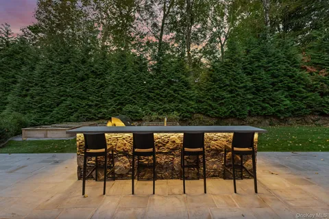 a view of an outdoor space with furniture