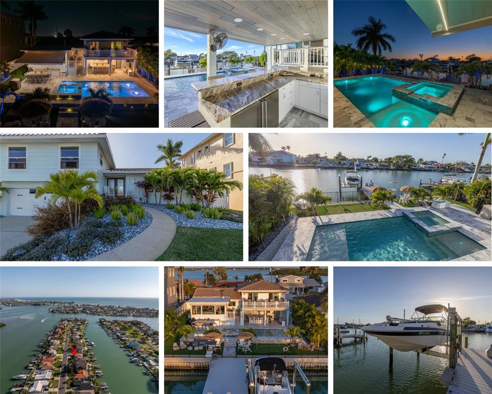 a view of swimming pool with outdoor seating