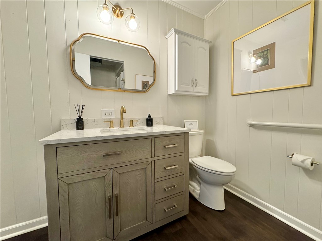 4115 Liberty Highway Anderson, SC 29621 - Photo 18 of 34 Bath Vanity and Toilet Area Staged