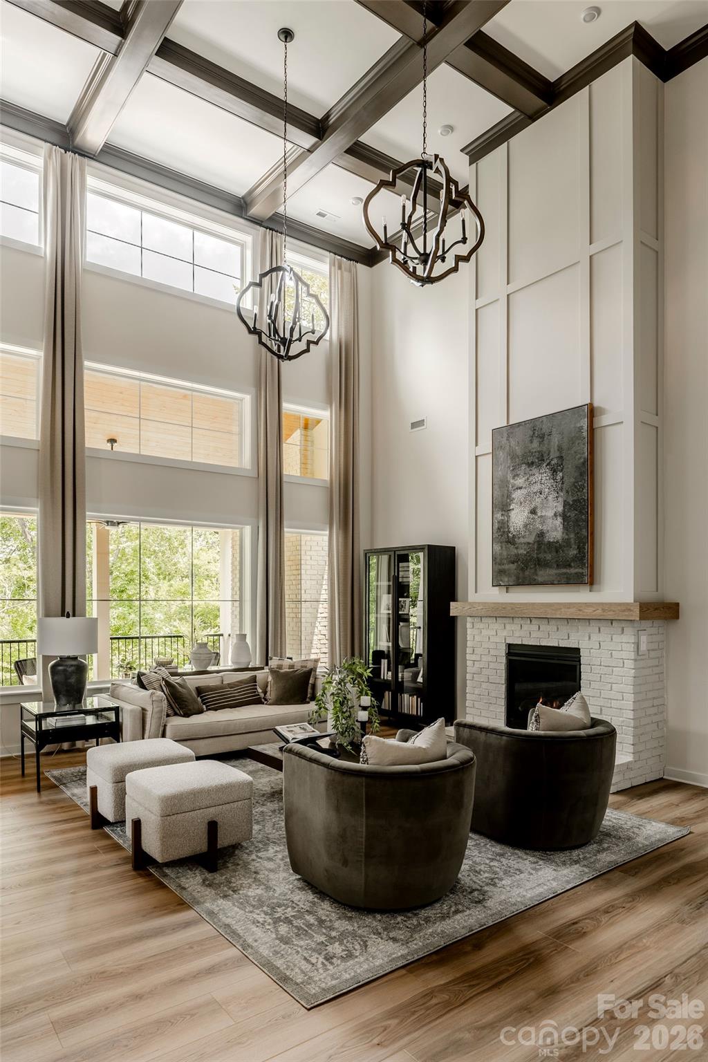 200 Ervin Road, Unit NOTTINGHAM Mooresville, NC 28117 - Photo 13 of 33 a living room with furniture and a large window