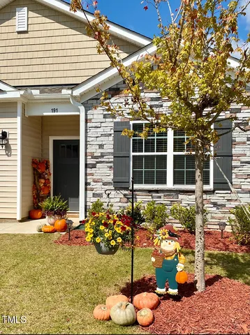 a front view of a house