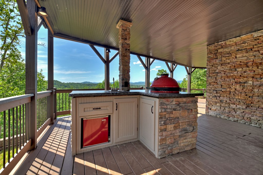 45 Flat Top Trail Murphy, NC 28906 - Photo 45 of 53 a view of outdoor space with wooden floor and outdoor seating