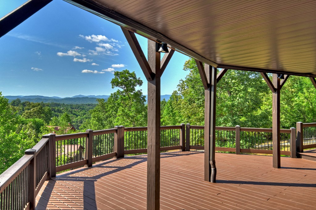 45 Flat Top Trail Murphy, NC 28906 - Photo 46 of 53 a view of a balcony with wooden floor