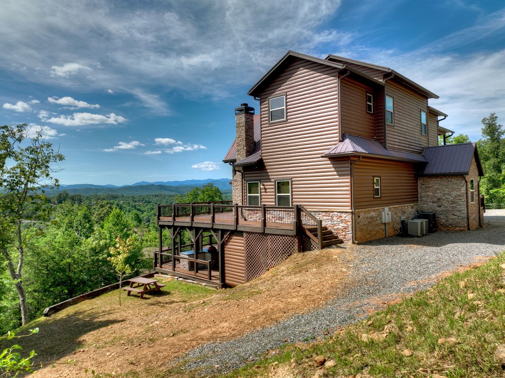 45 Flat Top Trail Murphy, NC 28906 - Photo 48 of 53 a view of a house with backyard and sitting area