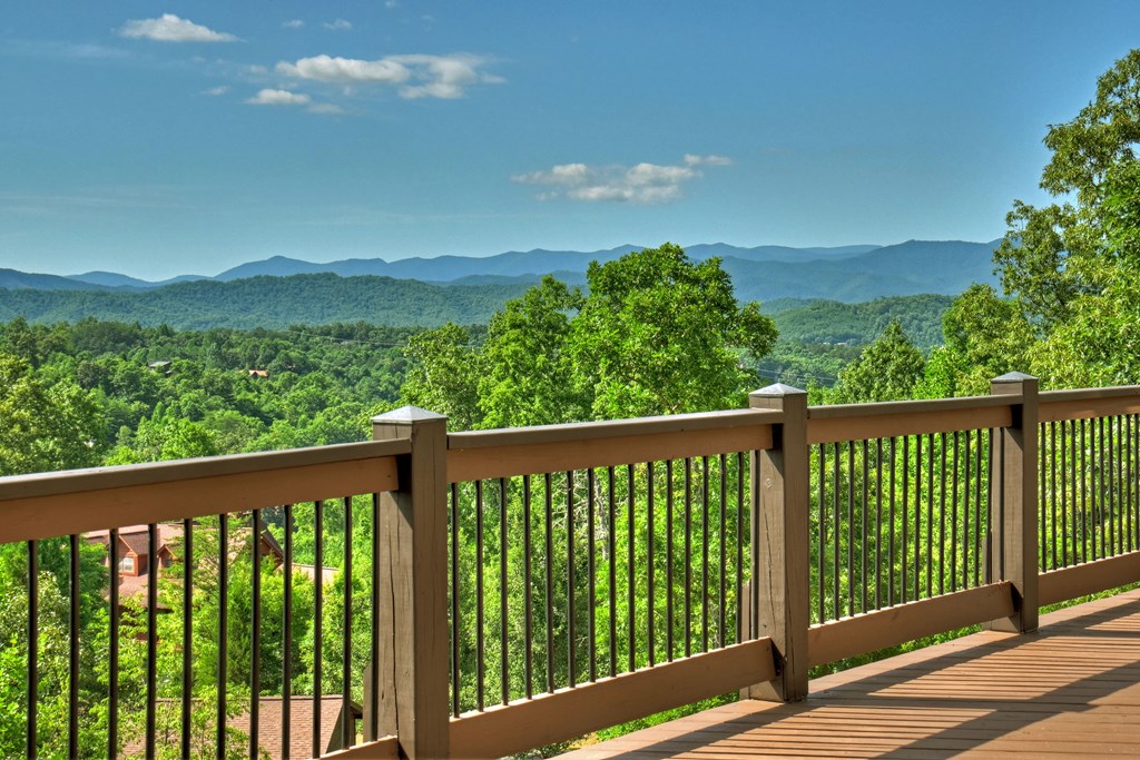 45 Flat Top Trail Murphy, NC 28906 - Photo 5 of 53 a view of balcony with yard and mountain view in back
