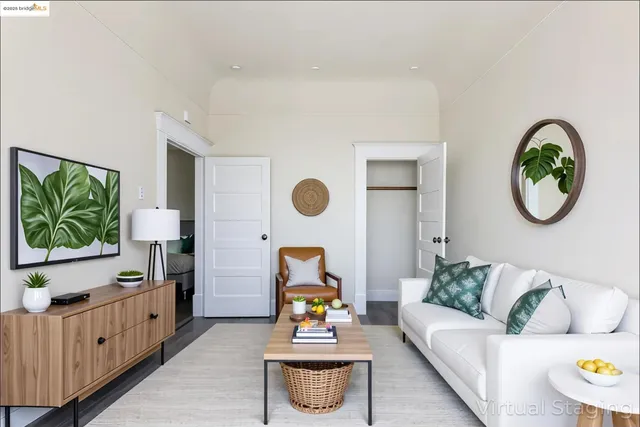 a very nice looking room with a large window