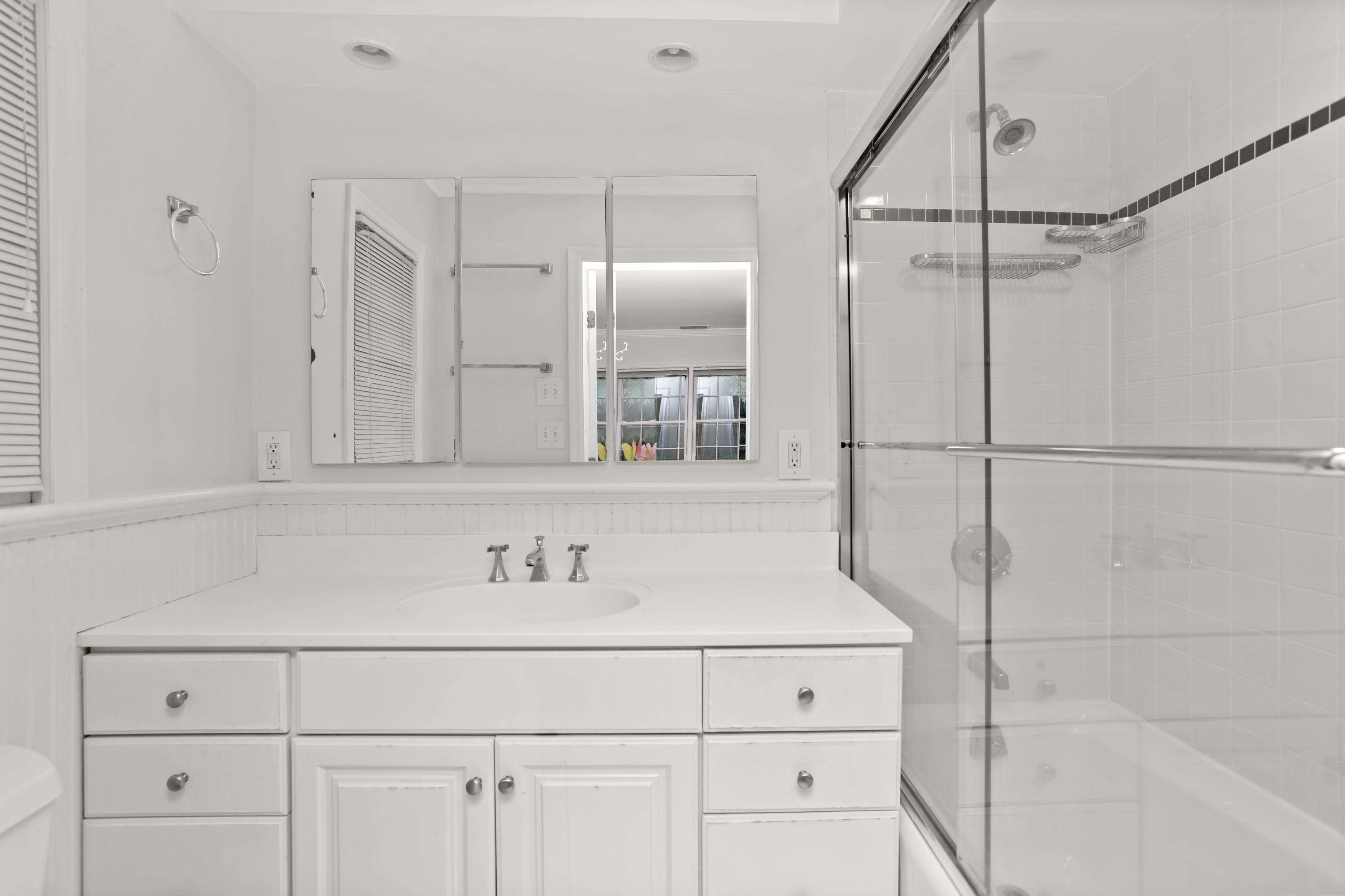 5 Stony Brook Road South Darien, CT 06820 - Photo 18 of 27 a bathroom with a sink and a mirror