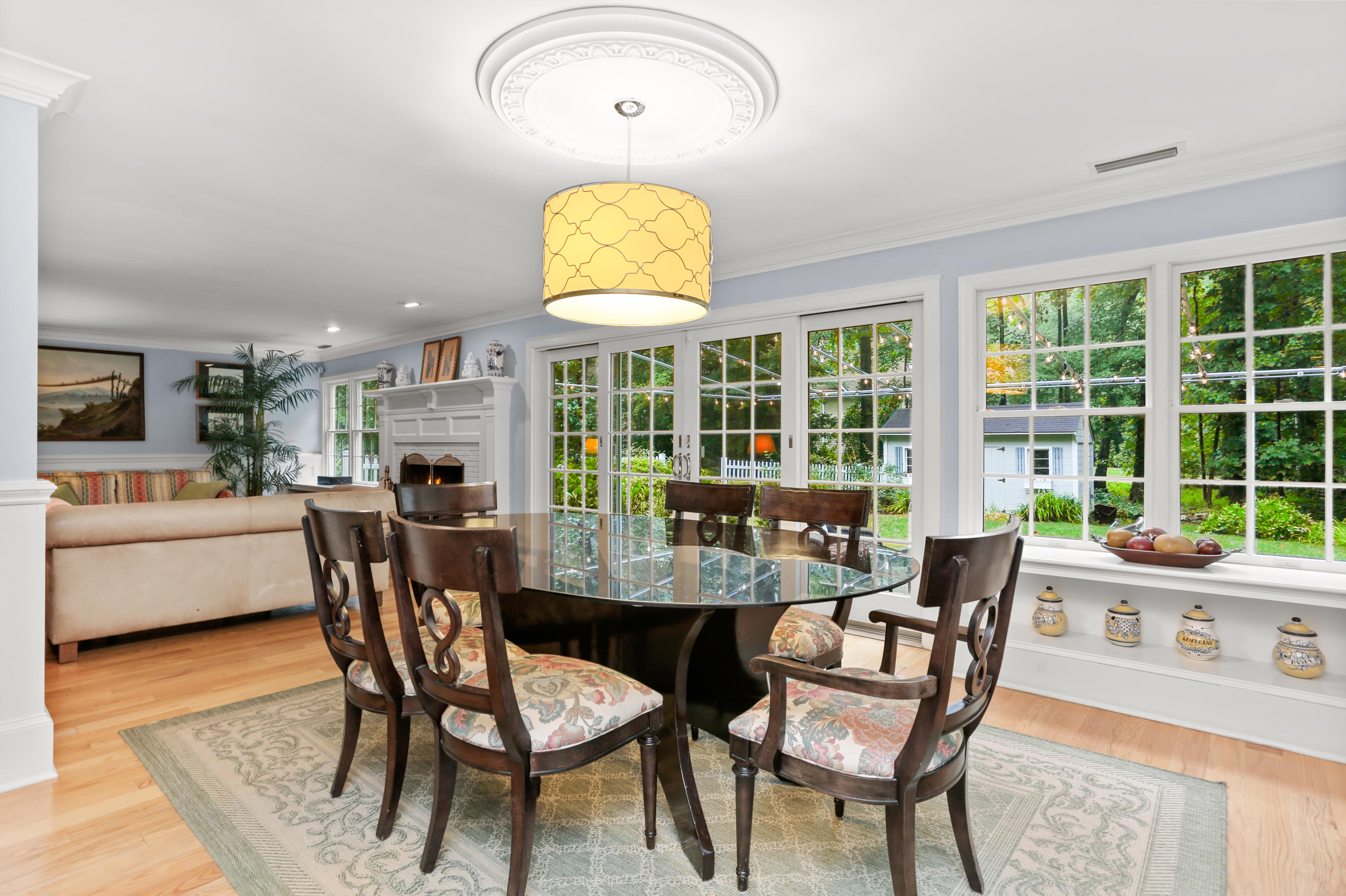 5 Stony Brook Road South Darien, CT 06820 - Photo 8 of 27 a view of a dining room with furniture window and outside view