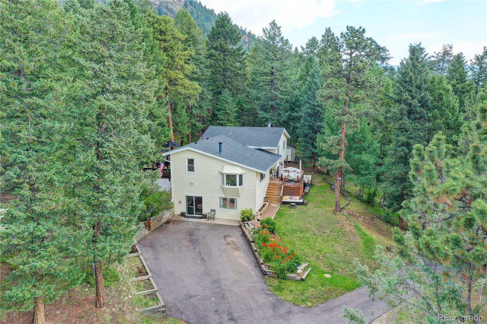 6549 Modoc Lane Evergreen, CO 80439 - Photo 4 of 39 an aerial view of a house