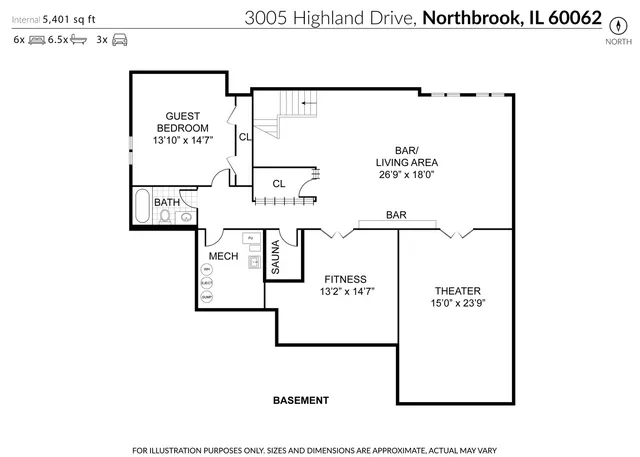 $2,849,000 | 3005 Highland Road, Northbrook, IL 60062