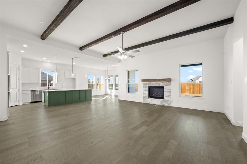1016 Mill Ridge Drive Justin, TX 76247 - Photo 20 of 28 a view of a livingroom with a fireplace