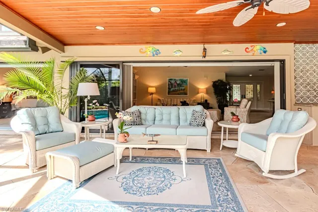 a outdoor space with furniture and outdoor view