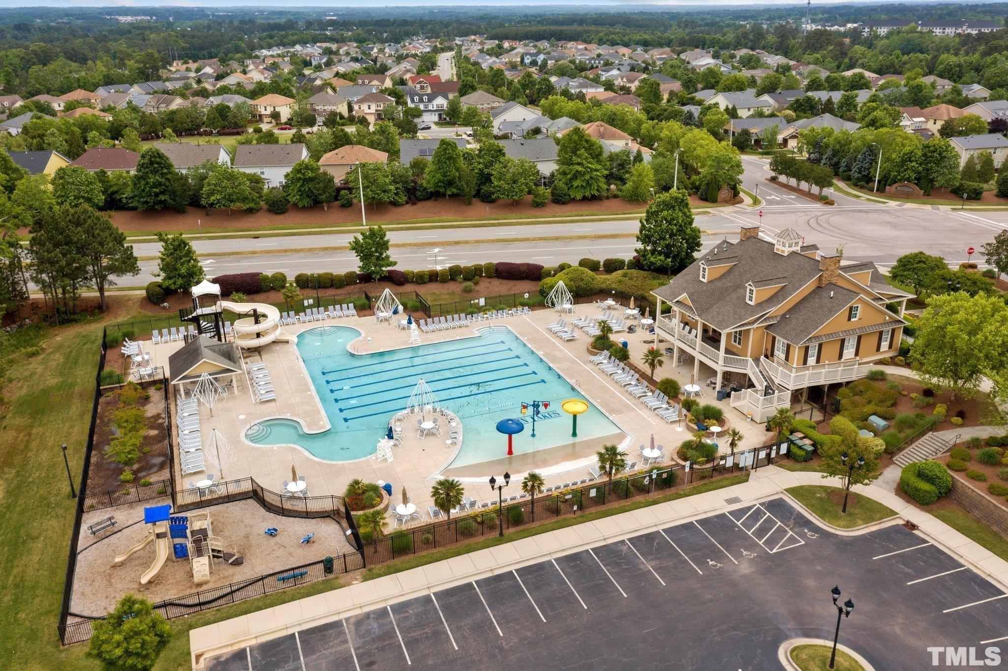 254 Duck Mill Circle Cary, NC 27519 - Photo 26 of 27 an aerial view of a house with a ocean view