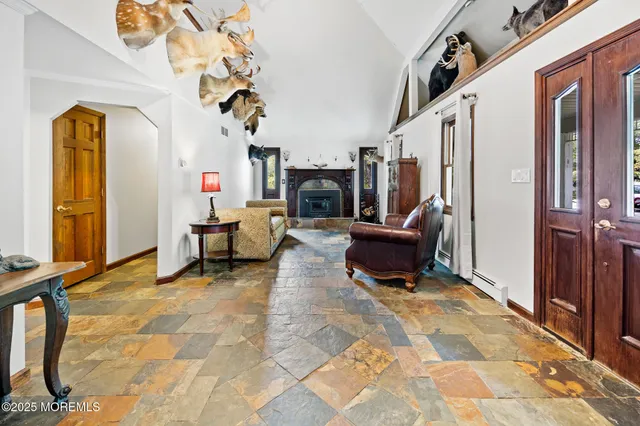 a bathroom with a sink a mirror and a toilet