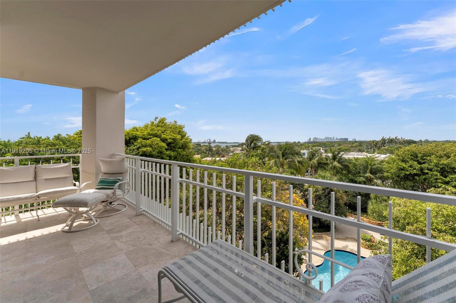 2000 Towerside Terrace, Unit 702 Miami, FL 33138 - Photo 29 of 37 a view of a two chairs in the balcony