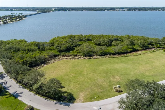 a view of a lake with a city view