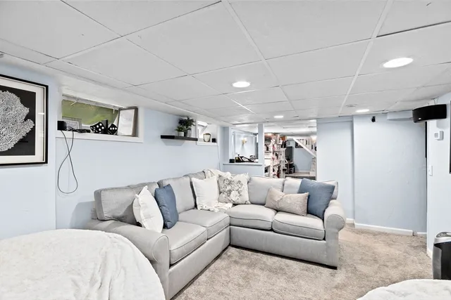 a view of a livingroom with furniture and a couch