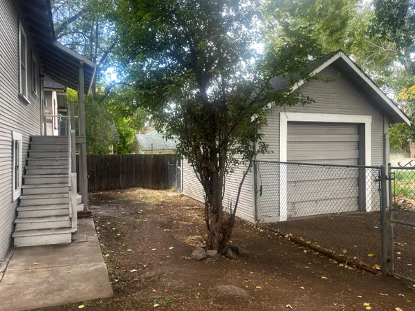 a kitchen with a stove and a microwave