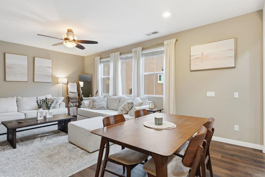 60 Via Sovana Santee, CA 92071 - Photo 14 of 26 a view of a dining room with furniture and wooden floor