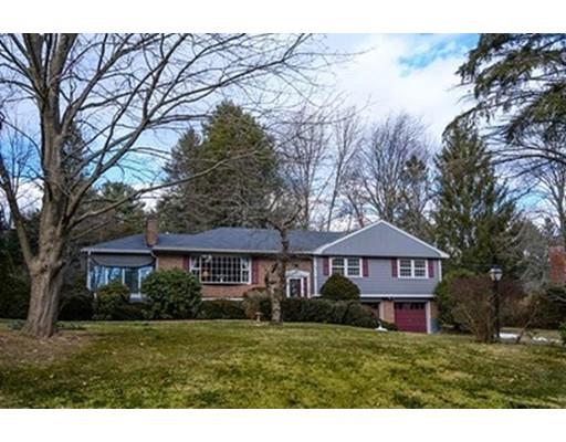 250 Edgewater Drive Needham, MA 02492 - Photo 25 of 27 a front view of a house with a yard