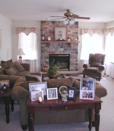 1016 Capp Road Nazareth, PA 18064 - Photo 4 of 7 a living room with furniture and a fireplace
