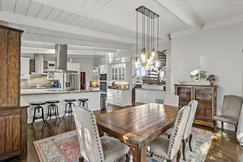 a workspace with furniture and window