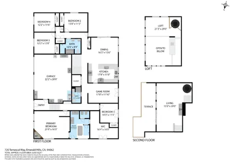 $4,190,000 | 720 Temescal Way, Redwood City, CA 94062