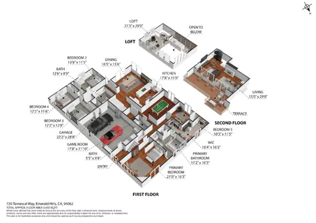 $4,190,000 | 720 Temescal Way, Redwood City, CA 94062