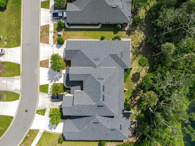 a outdoor view with a sitting space