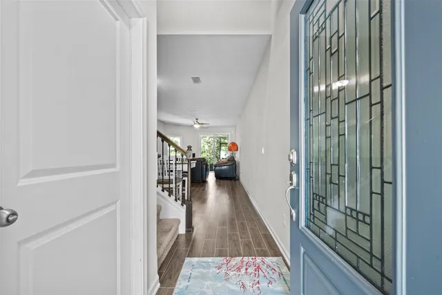 a view of an front door