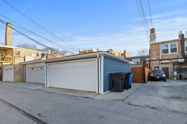 a view of a car garage