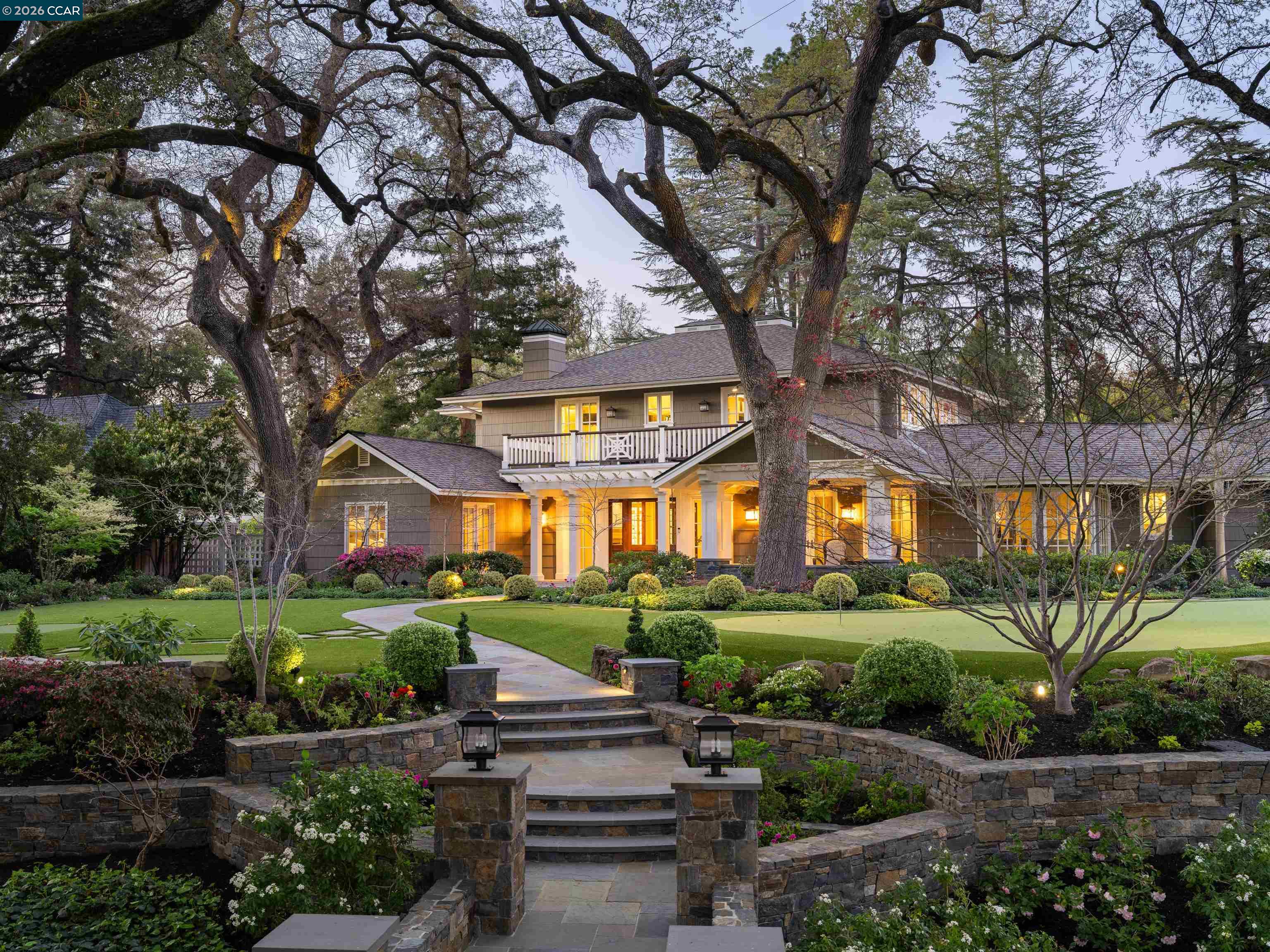 Diablo Diablo, CA 94528 - Photo 38 of 41 a front view of a house with a yard