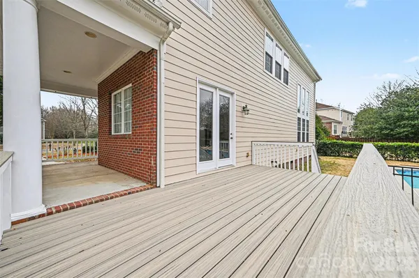 a view of a house with wooden floor
