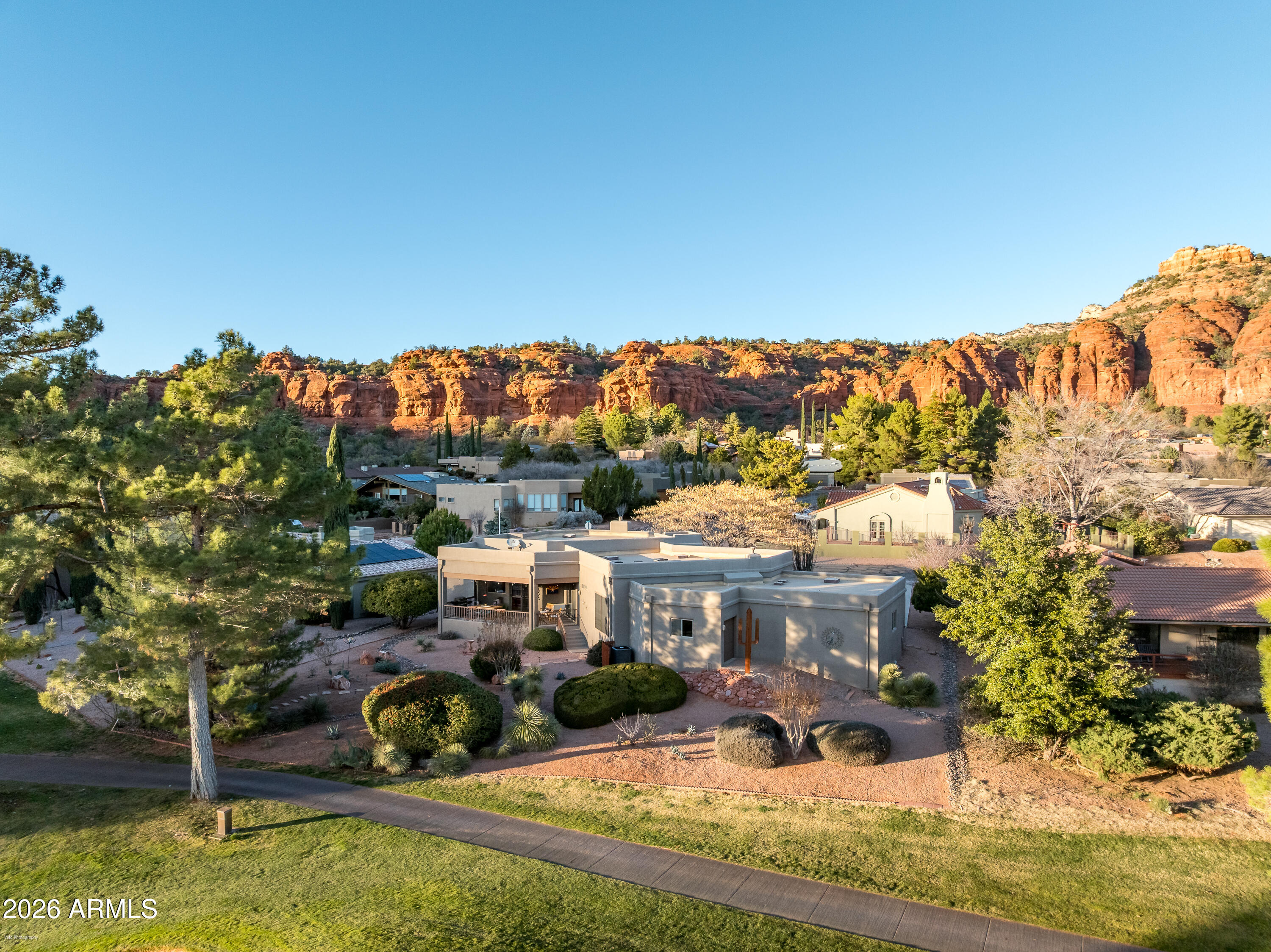 345 Merry Go Round Rock Road Sedona, AZ 86351 - Photo 35 of 43 a view of houses with yard