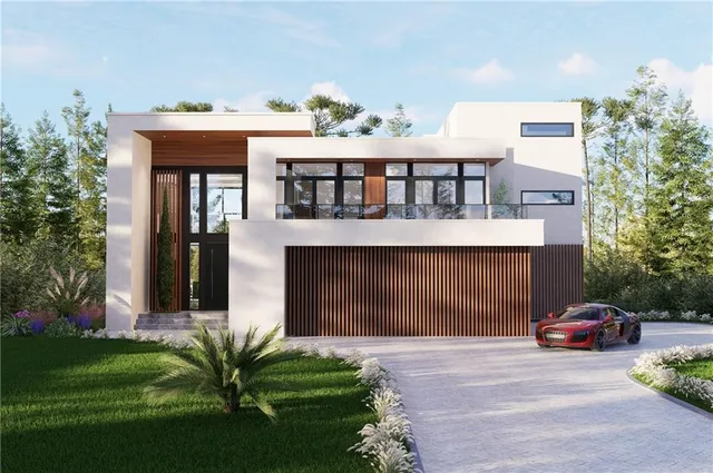 a terrace of a house with outdoor seating