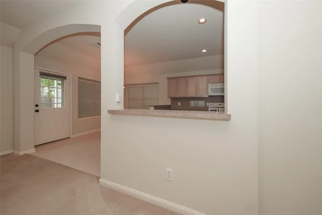 a bathroom with a double vanity sink and mirror