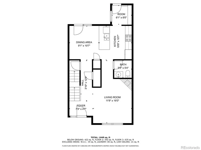 a picture of a floor plan