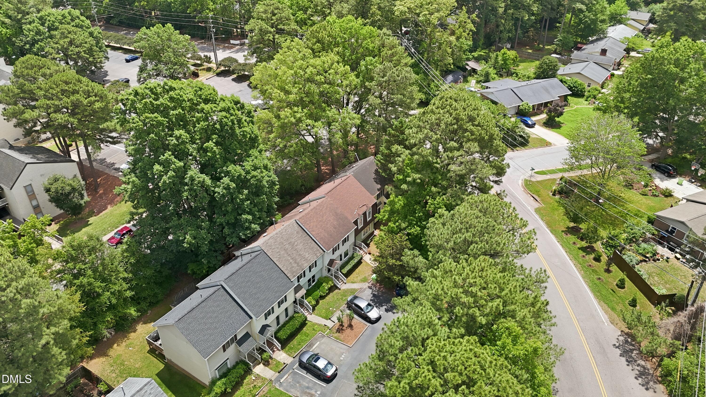 669 Bashford Road Raleigh, NC 27606 - Photo 18 of 19 an aerial view of house with yard