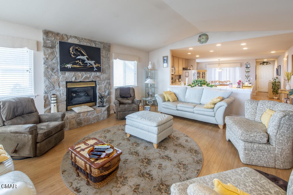 970 Glass Beach Drive Fort Bragg, CA 95437 - Photo 8 of 26 a living room with furniture and a fireplace