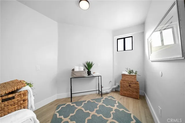 a view of a street with an ocean view