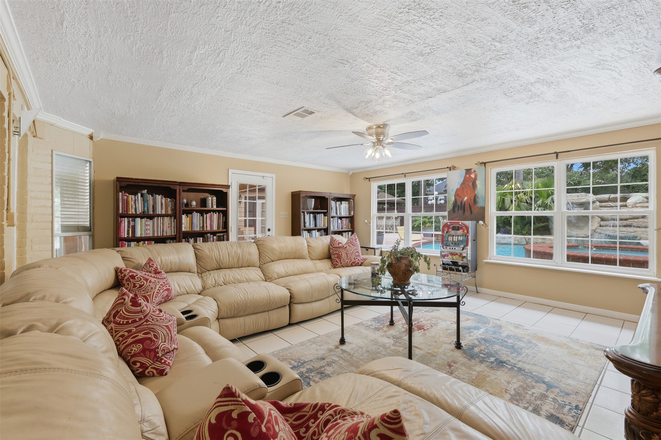 7010 River Mill Drive Spring, TX 77379 - Photo 8 of 29 a living room with furniture and a large window
