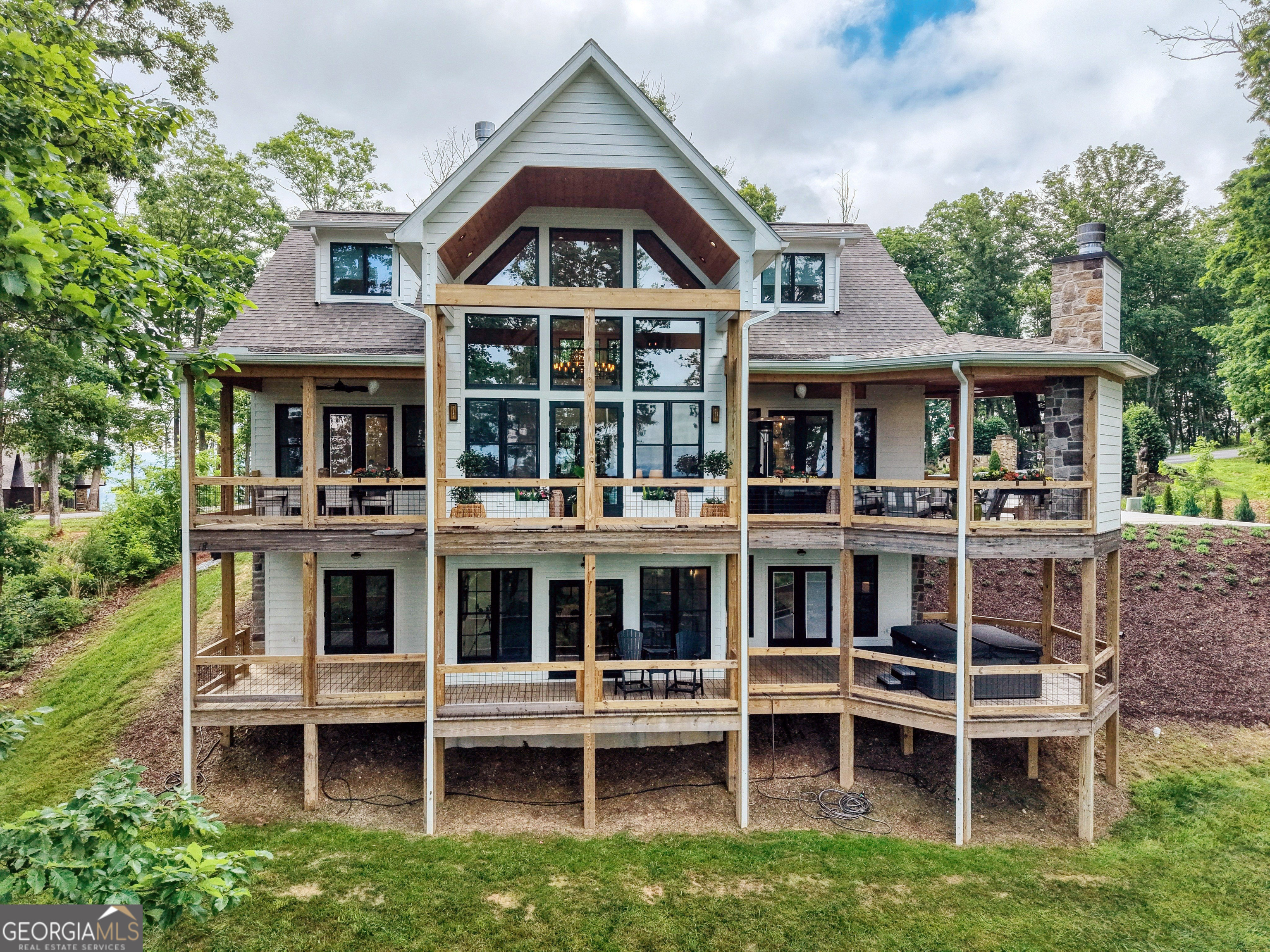 514 Winding Ridge Blairsville, GA 30512 - Photo 5 of 117 Two large Porches looking out over expansive mountain views