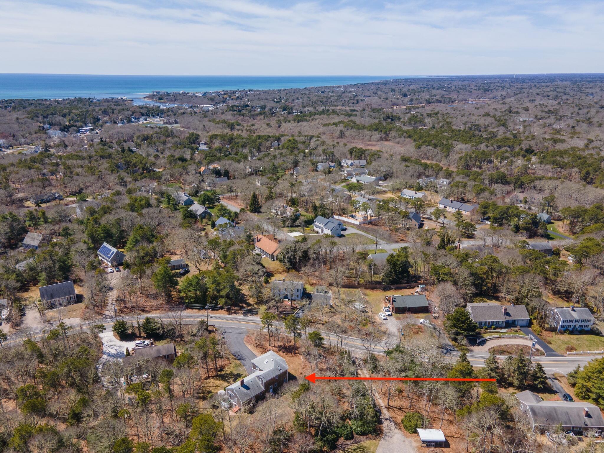 252 Chatham Road Harwich, MA 02645 - Photo 34 of 38 an aerial view of residential house and parking space
