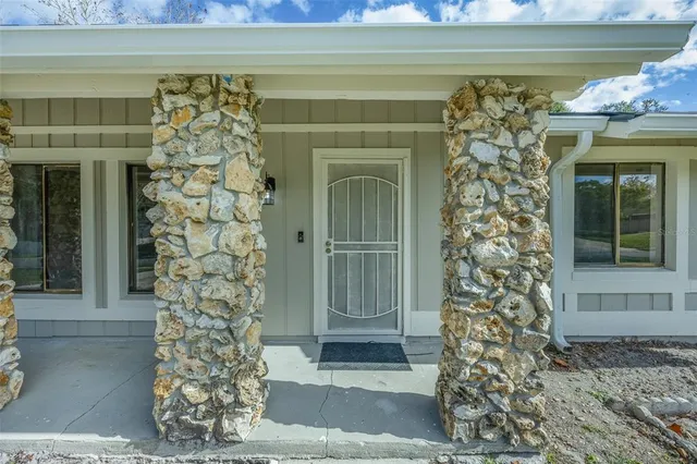 a front view of a house