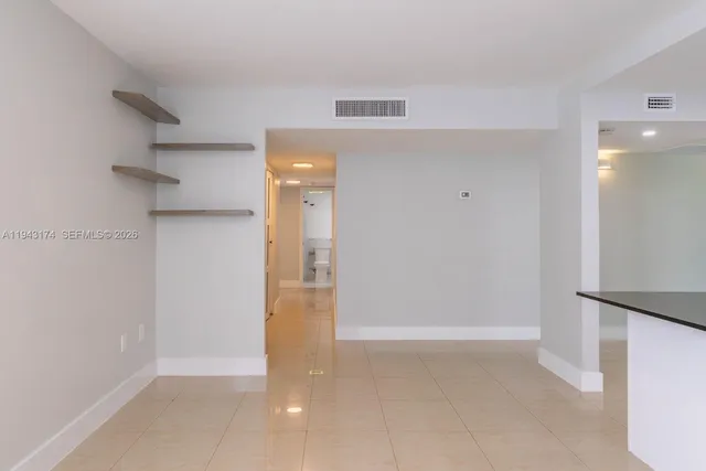 a view of an empty room