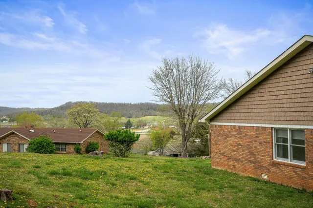 a view of a back yard of the house