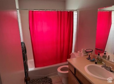 590 Pilot Avenue Wendover, UT 84083 - Photo 6 of 20 Bathroom with shower / tub combo, vanity, and light tile patterned flooring
