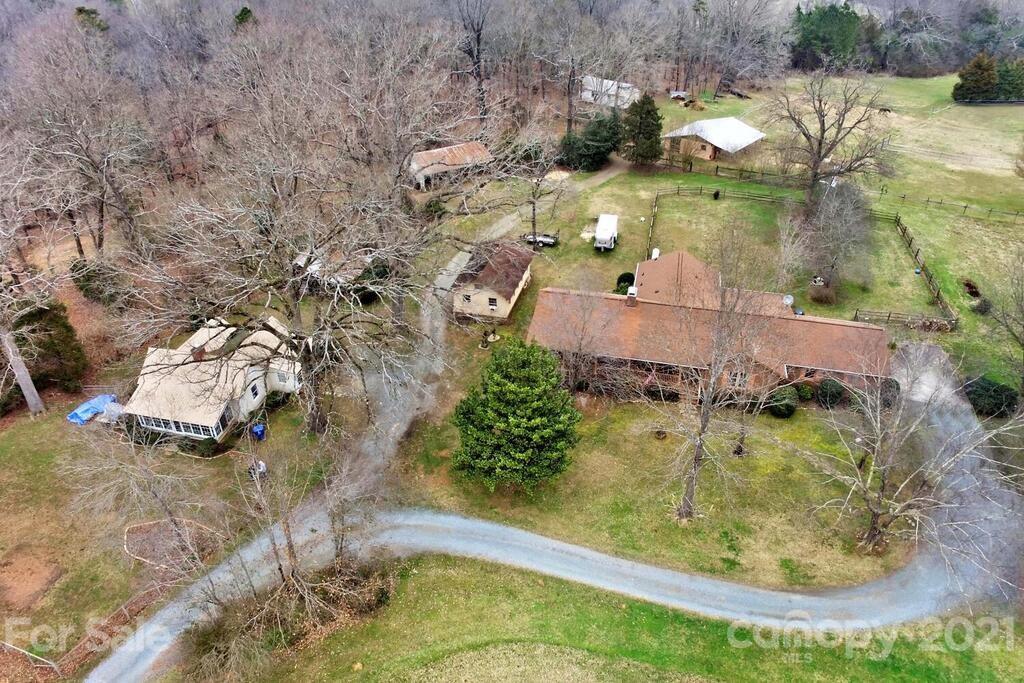 517 Old Pageland Monroe Road Monroe, NC 28112 - Photo 4 of 48 an aerial view of a house with a yard