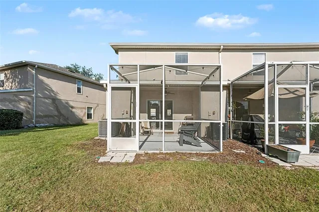 a house view with a garden space